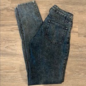 Forever 21 faded grey skinny jeans